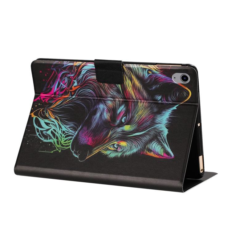 For Lenovo Tab P11 J606F Litchi Texture Voltage Painted Vegan Leather Smart Tablet Case