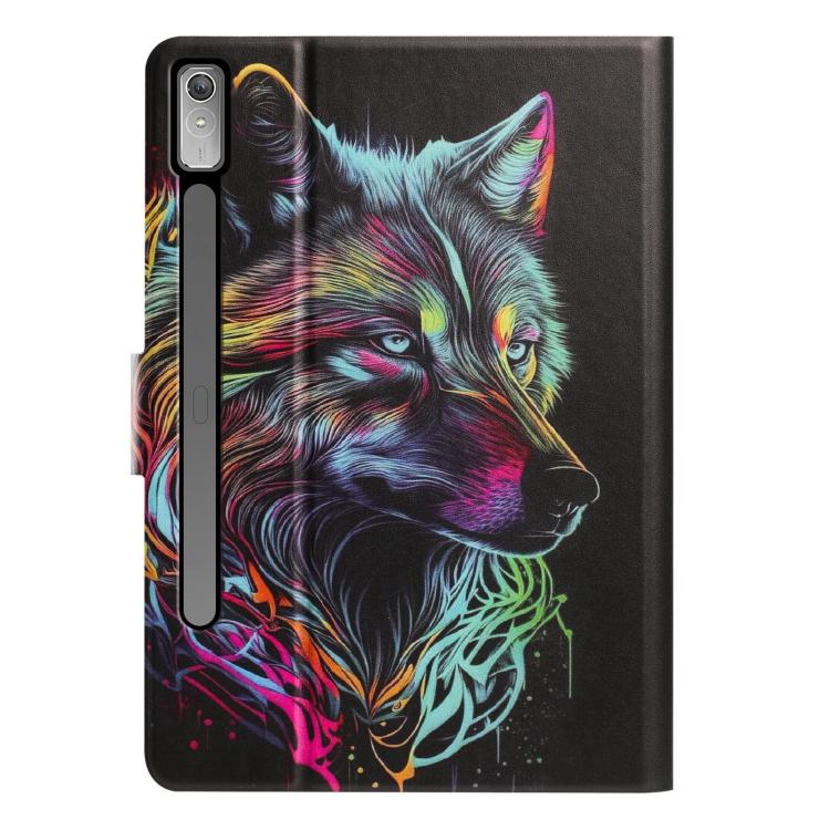 For Lenovo Idea Tab Pro / P12 12.7 2025 Litchi Texture Voltage Painted Vegan Leather Smart Tablet Case