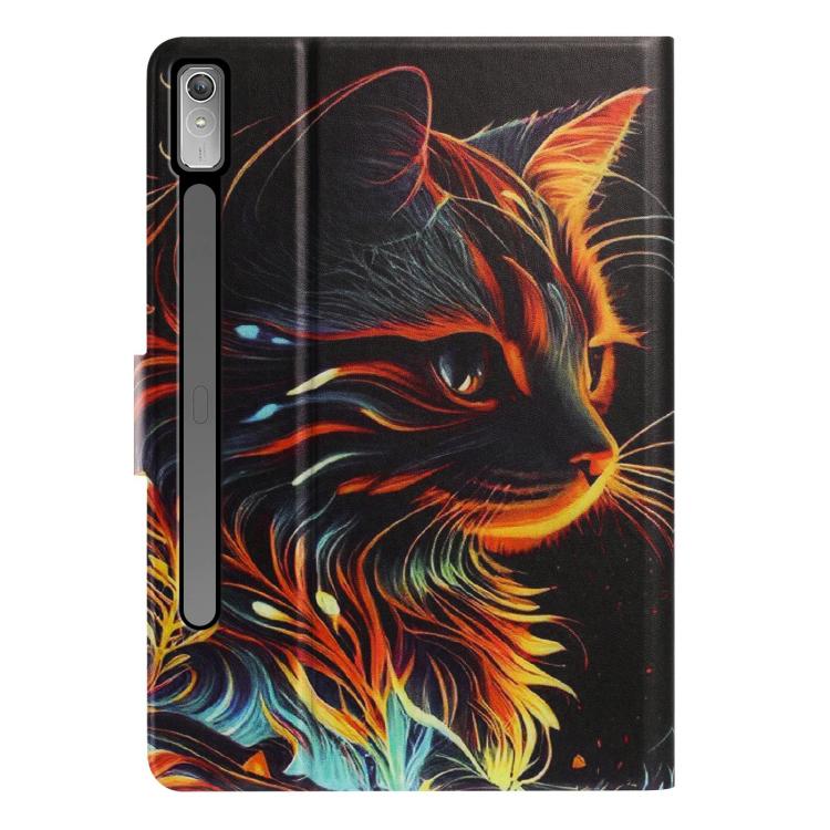 For Lenovo Idea Tab Pro / P12 12.7 2025 Litchi Texture Voltage Painted Vegan Leather Smart Tablet Case