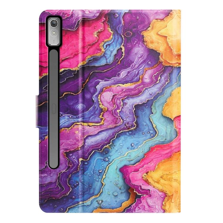 For Lenovo Idea Tab Pro / P12 12.7 2025 Litchi Texture Voltage Painted Vegan Leather Smart Tablet Case