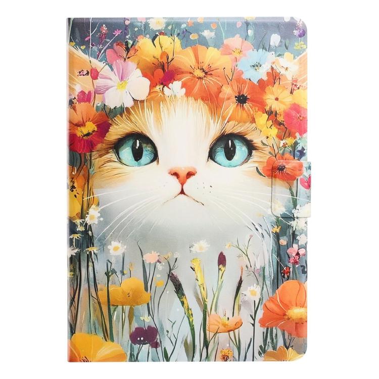For Lenovo Xiaoxin Pad 2025 Litchi Texture Voltage Painted Vegan Leather Smart Tablet Case
