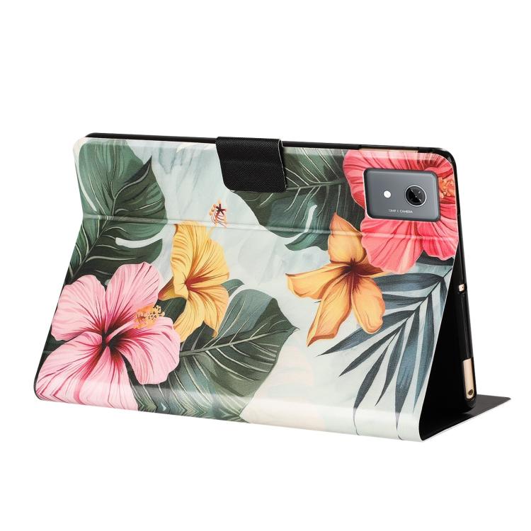 For Lenovo Xiaoxin Pad 2025 Litchi Texture Voltage Painted Vegan Leather Smart Tablet Case