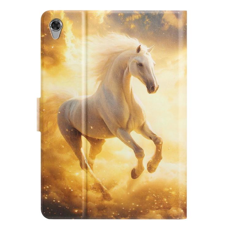 For Lenovo Tab M10 HD 2nd Gen X306X Litchi Texture Voltage Painted Vegan Leather Smart Tablet Case