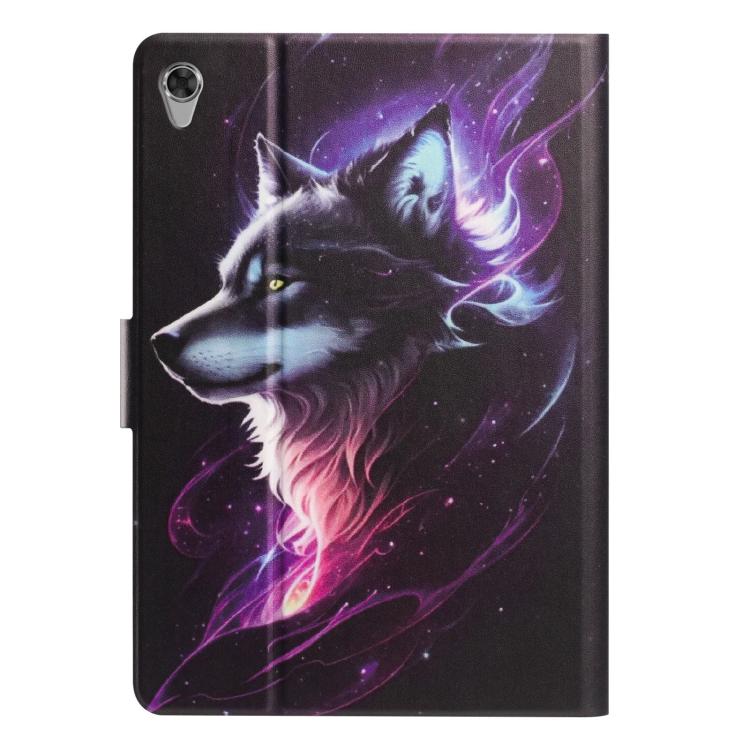 For Lenovo Tab M10 HD 2nd Gen X306X Litchi Texture Voltage Painted Vegan Leather Smart Tablet Case