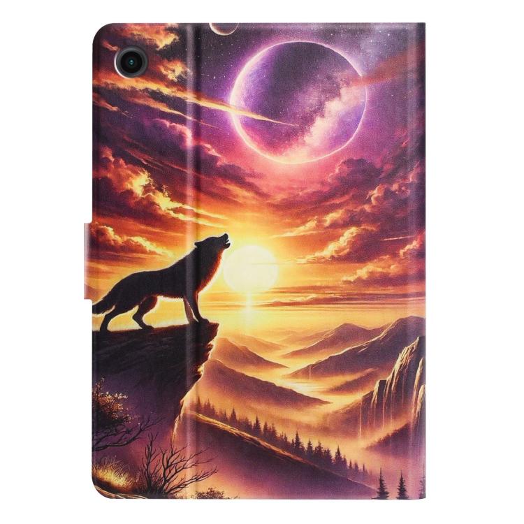 For Lenovo Tab M10 3rd Gen Litchi Texture Voltage Painted Vegan Leather Smart Tablet Case