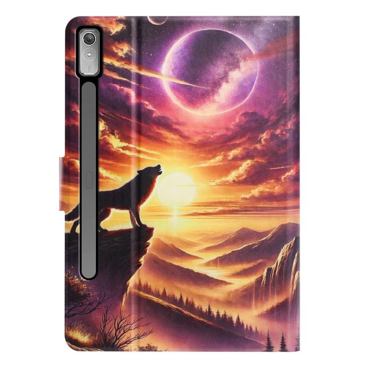 For Lenovo Idea Tab Pro / P12 12.7 2025 Litchi Texture Voltage Painted Vegan Leather Smart Tablet Case