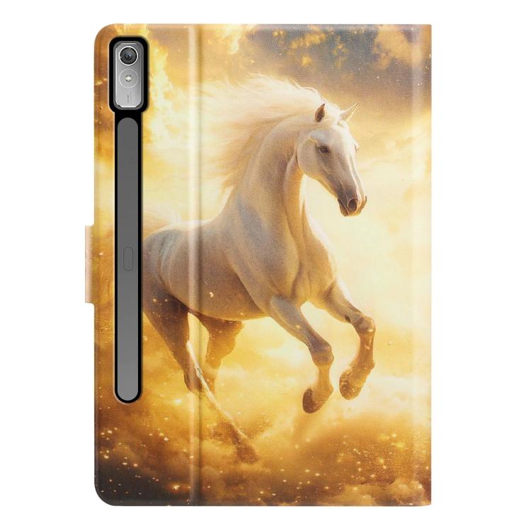 For Lenovo Idea Tab Pro / P12 12.7 2025 Litchi Texture Voltage Painted Vegan Leather Smart Tablet Case