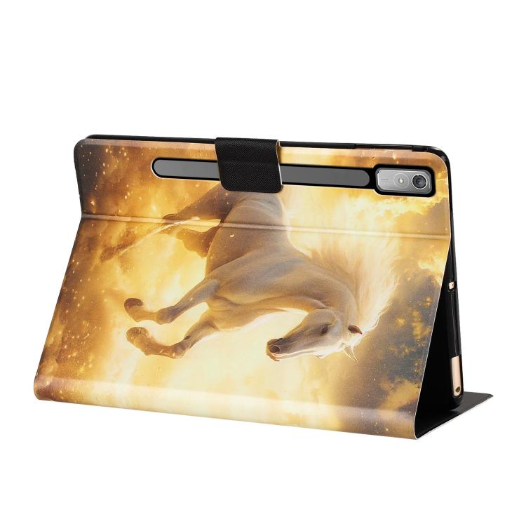 For Lenovo Idea Tab Pro / P12 12.7 2025 Litchi Texture Voltage Painted Vegan Leather Smart Tablet Case