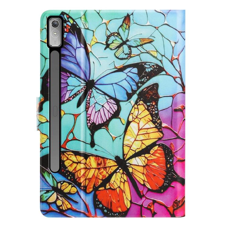 For Lenovo Idea Tab Pro / P12 12.7 2025 Litchi Texture Voltage Painted Vegan Leather Smart Tablet Case