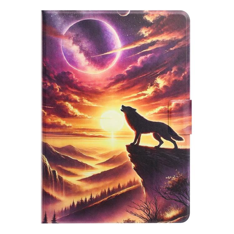 For Lenovo Xiaoxin Pad 2025 Litchi Texture Voltage Painted Vegan Leather Smart Tablet Case