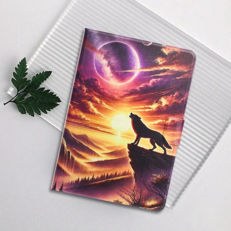 For Lenovo Xiaoxin Pad 2025 Litchi Texture Voltage Painted Vegan Leather Smart Tablet Case