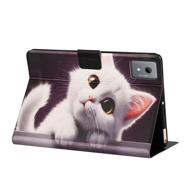 For Lenovo Xiaoxin Pad 2025 Litchi Texture Voltage Painted Vegan Leather Smart Tablet Case