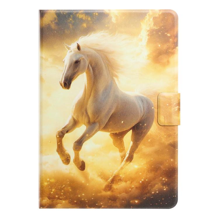 For Lenovo Xiaoxin Pad 2025 Litchi Texture Voltage Painted Vegan Leather Smart Tablet Case