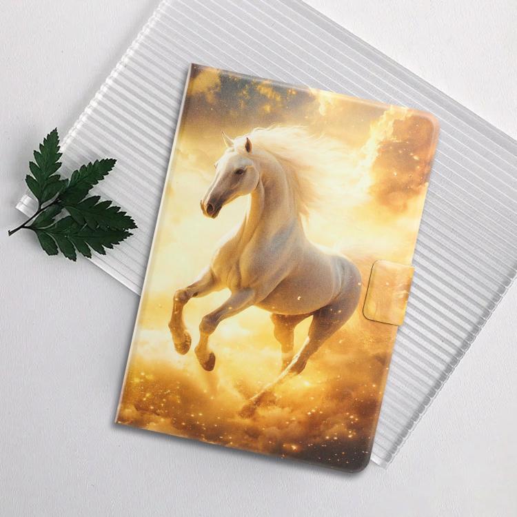 For Lenovo Xiaoxin Pad 2025 Litchi Texture Voltage Painted Vegan Leather Smart Tablet Case