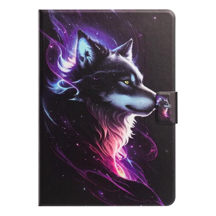 For Lenovo Xiaoxin Pad 2025 Litchi Texture Voltage Painted Vegan Leather Smart Tablet Case