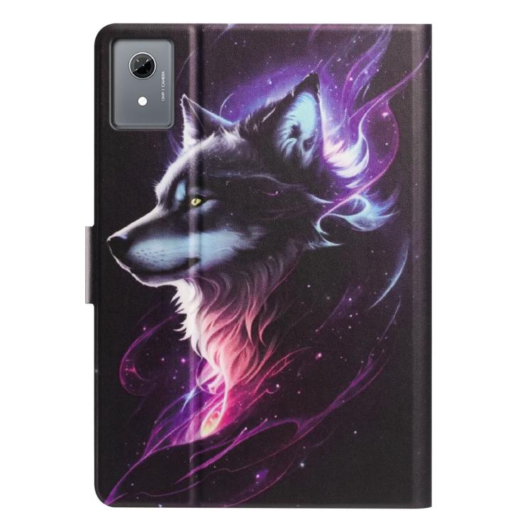 For Lenovo Xiaoxin Pad 2025 Litchi Texture Voltage Painted Vegan Leather Smart Tablet Case