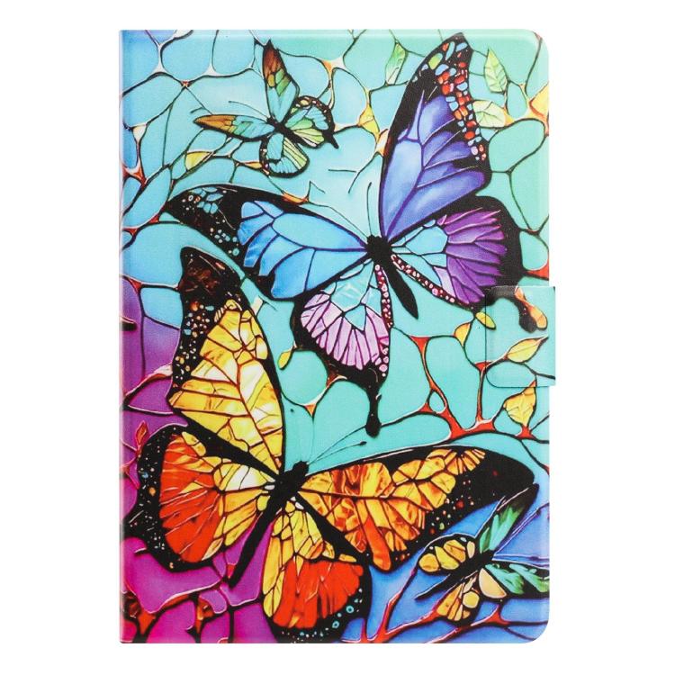 For Lenovo Xiaoxin Pad 2025 Litchi Texture Voltage Painted Vegan Leather Smart Tablet Case