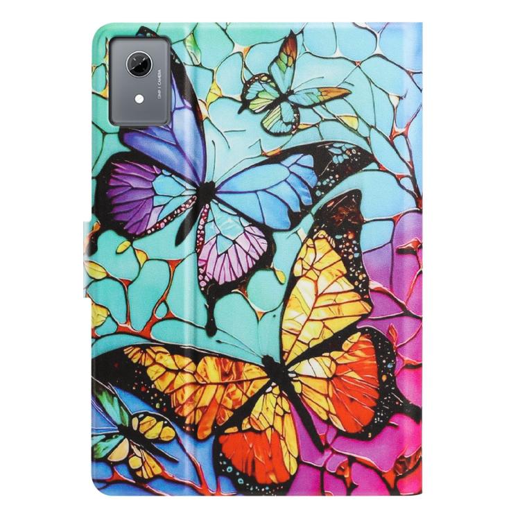 For Lenovo Xiaoxin Pad 2025 Litchi Texture Voltage Painted Vegan Leather Smart Tablet Case