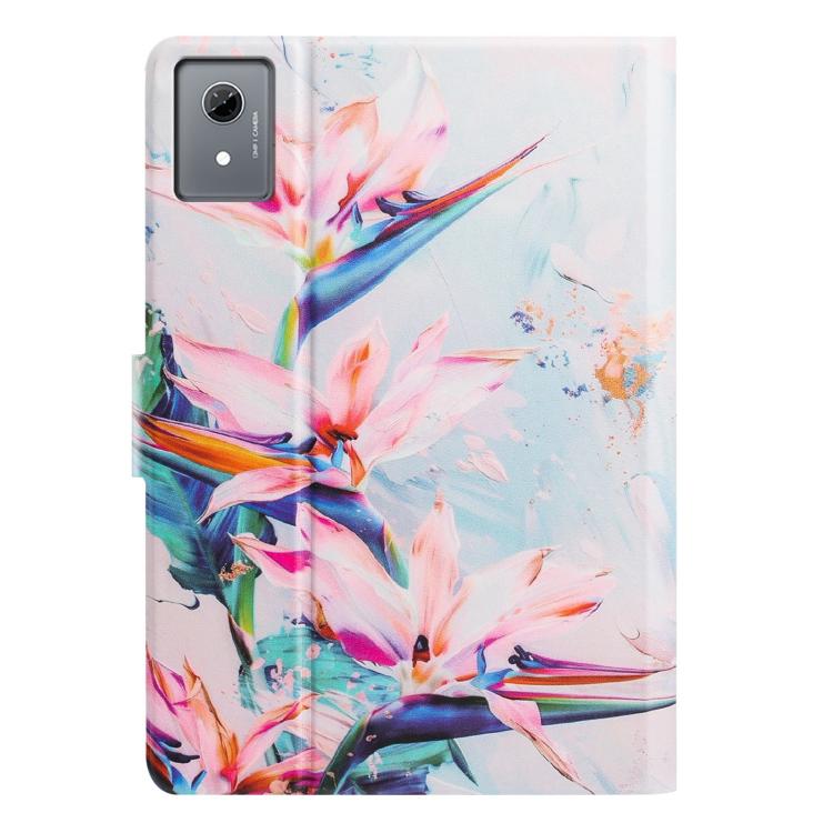 For Lenovo Xiaoxin Pad 2025 Litchi Texture Voltage Painted Vegan Leather Smart Tablet Case