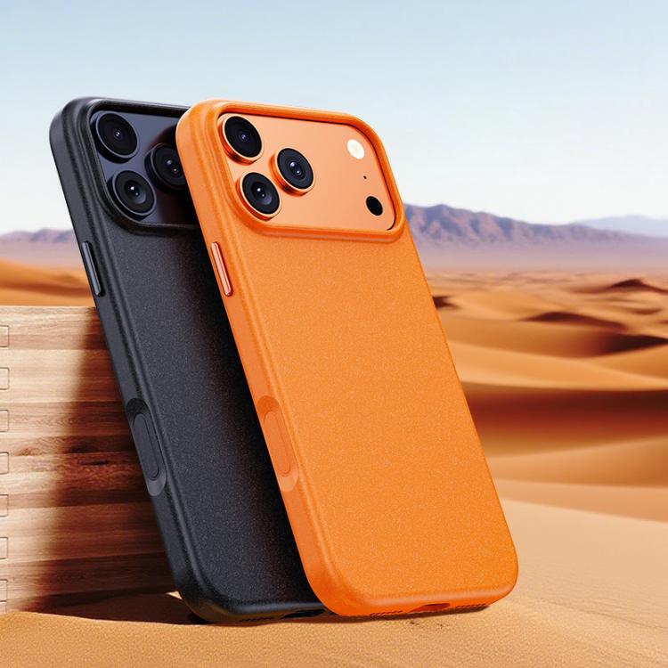 For iPhone 17 Pro Max Boundless Series Rock Sand Magnetic Phone Case