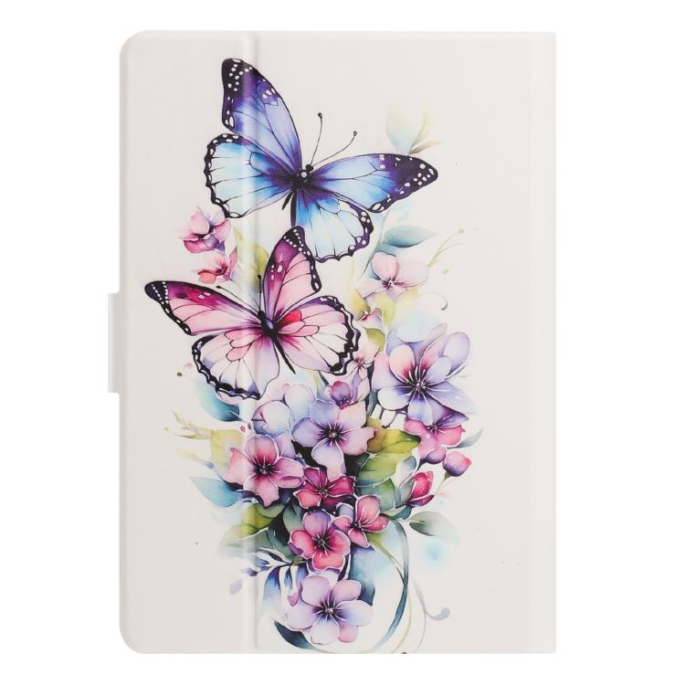 For Amazon Kindle Fire 11th 2024 / 2022 Litchi Texture Voltage Painted Vegan Leather Smart Tablet Case