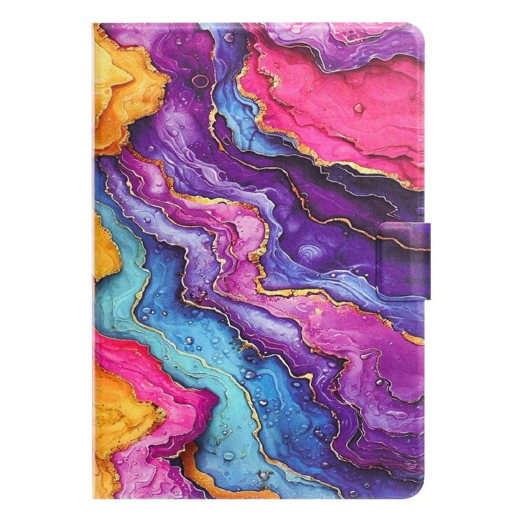For Amazon Kindle Fire Max 11 2023 Litchi Texture Voltage Painted Vegan Leather Smart Tablet Case