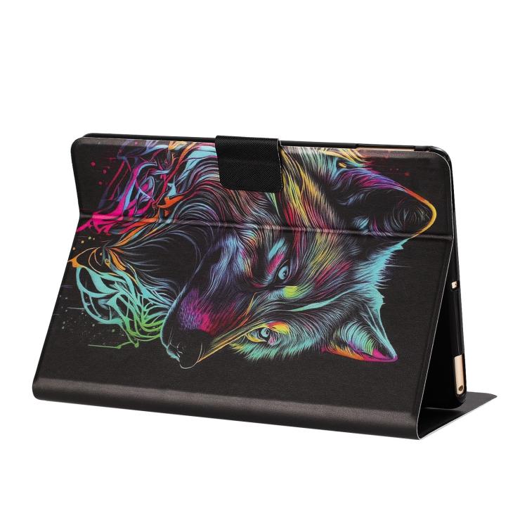 For Amazon Kindle Paperwhite 5 2021 Litchi Texture Voltage Painted Vegan Leather Smart Tablet Case