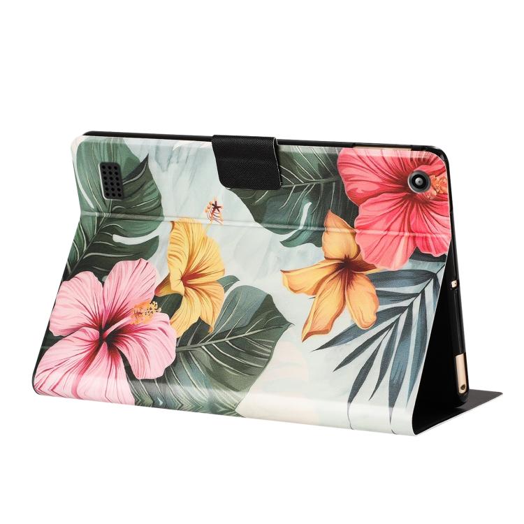 For Amazon Kindle Fire 7 2019 / 2017 Litchi Texture Voltage Painted Vegan Leather Smart Tablet Case