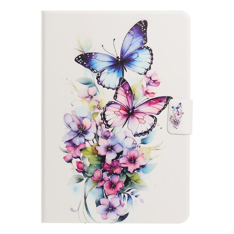 For Amazon Kindle Fire HD8 2018 / 2017 Litchi Texture Voltage Painted Vegan Leather Smart Tablet Case