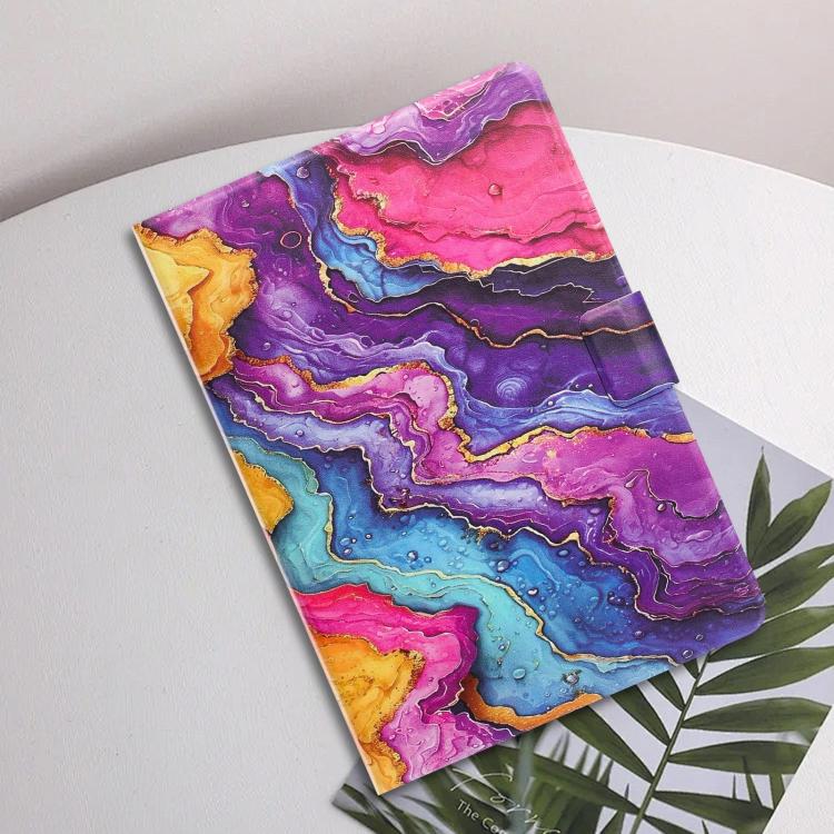 For Amazon Kindle Paperwhite 4 / 3 / 2 / 1 Litchi Texture Voltage Painted Vegan Leather Smart Tablet Case