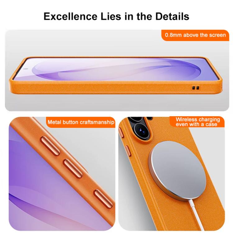 For Samsung Galaxy S25 Ultra 5G Boundless Series Rock Sand Magnetic Phone Case