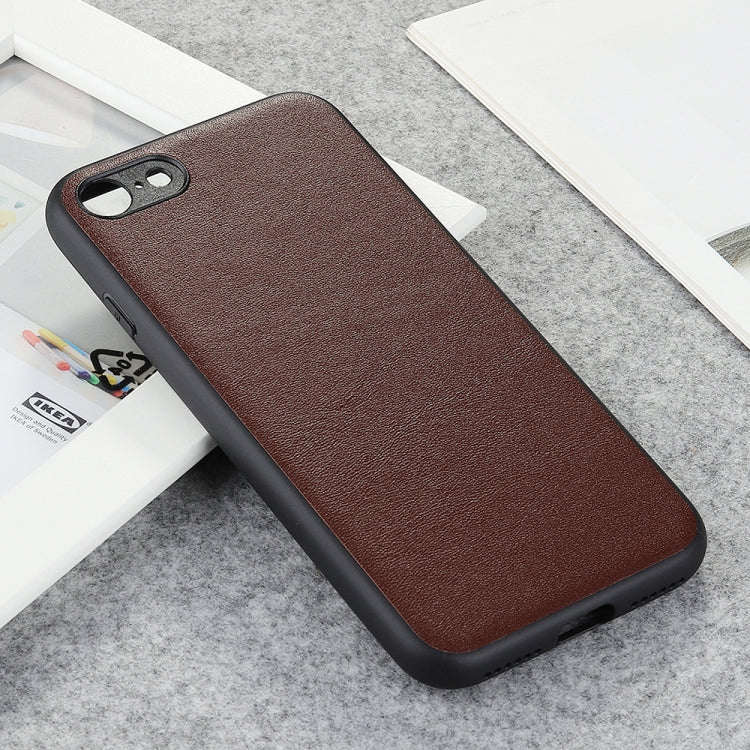 For iPhone SE 2022 / SE 2020 / 8 / 7 Lambskin Texture Protective Case