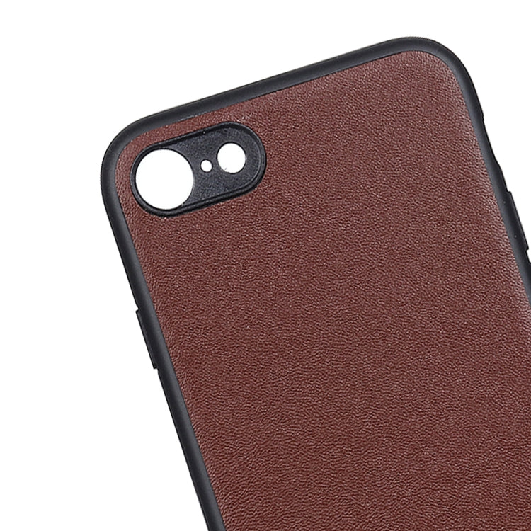 For iPhone SE 2022 / SE 2020 / 8 / 7 Lambskin Texture Protective Case