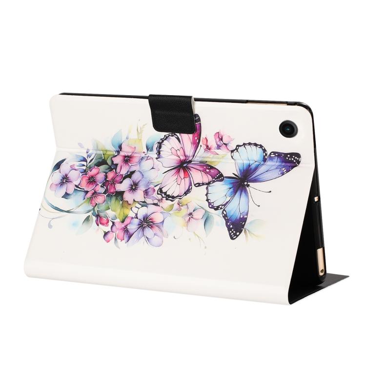 For Samsung Galaxy Tab A11+ / A9+ Litchi Texture Voltage Painted Vegan Leather Smart Tablet Case
