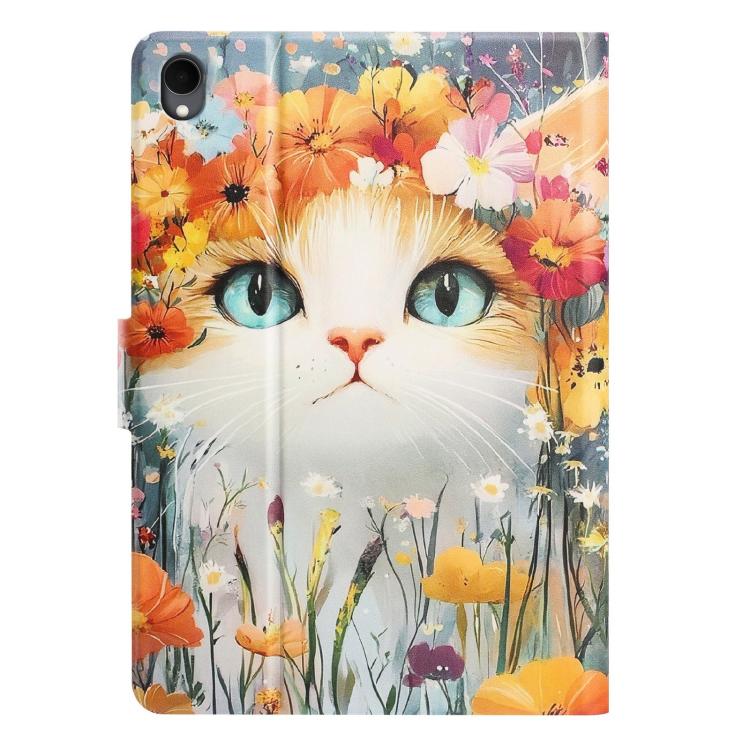 For Samsung Galaxy Tab S11 Litchi Texture Voltage Painted Vegan Leather Smart Tablet Case