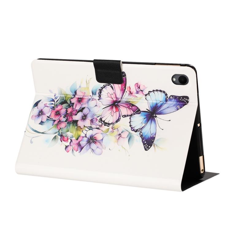 For Samsung Galaxy Tab S11 Litchi Texture Voltage Painted Vegan Leather Smart Tablet Case