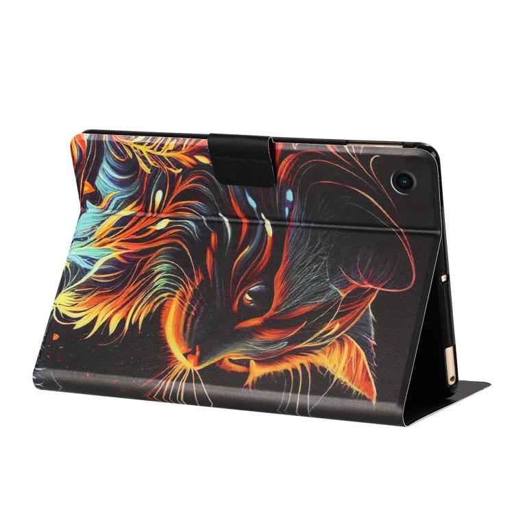 For Samsung Galaxy Tab A8 / X200 Litchi Texture Voltage Painted Vegan Leather Smart Tablet Case
