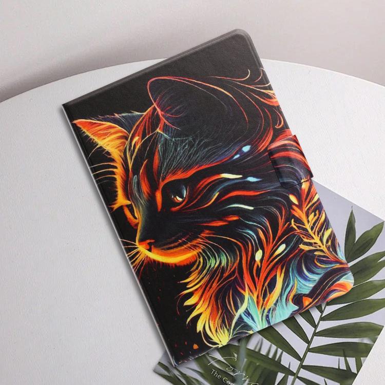 For Samsung Galaxy Tab A8 / X200 Litchi Texture Voltage Painted Vegan Leather Smart Tablet Case