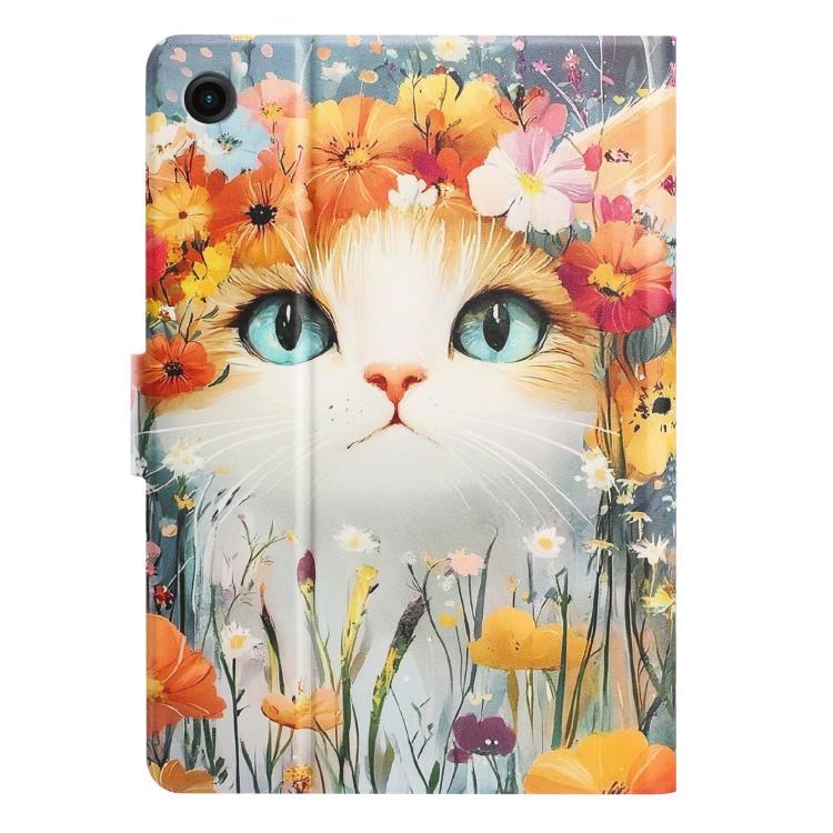 For Samsung Galaxy Tab A8 / X200 Litchi Texture Voltage Painted Vegan Leather Smart Tablet Case