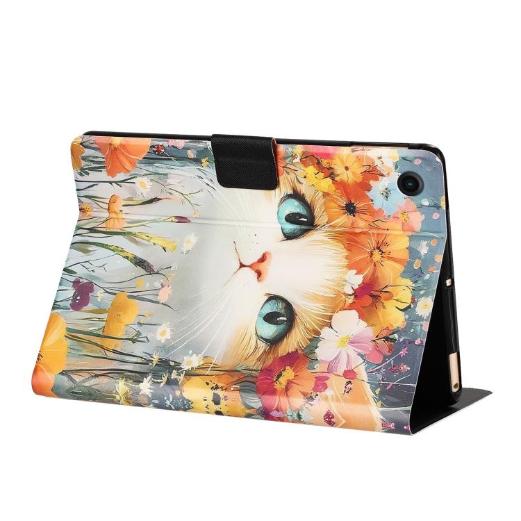 For Samsung Galaxy Tab A8 / X200 Litchi Texture Voltage Painted Vegan Leather Smart Tablet Case