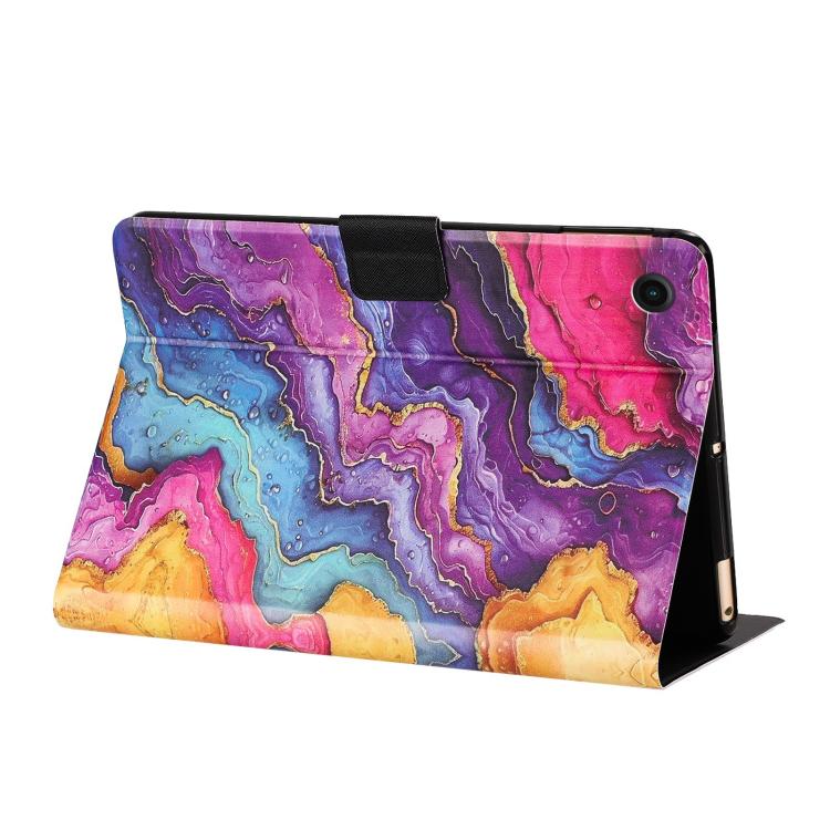 For Samsung Galaxy Tab A8 / X200 Litchi Texture Voltage Painted Vegan Leather Smart Tablet Case