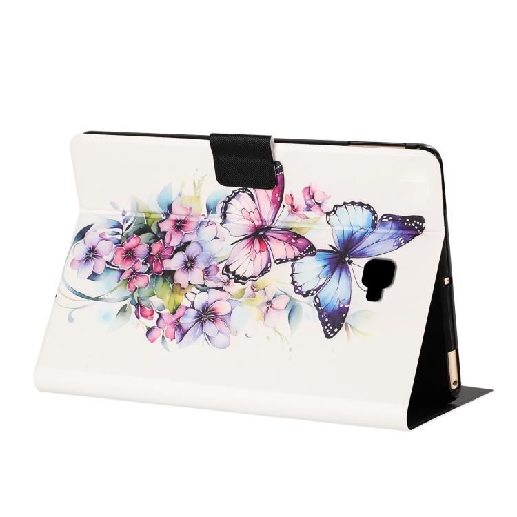 For Samsung Galaxy Tab A 10.1 2016 / T580 Litchi Texture Voltage Painted Vegan Leather Smart Tablet Case