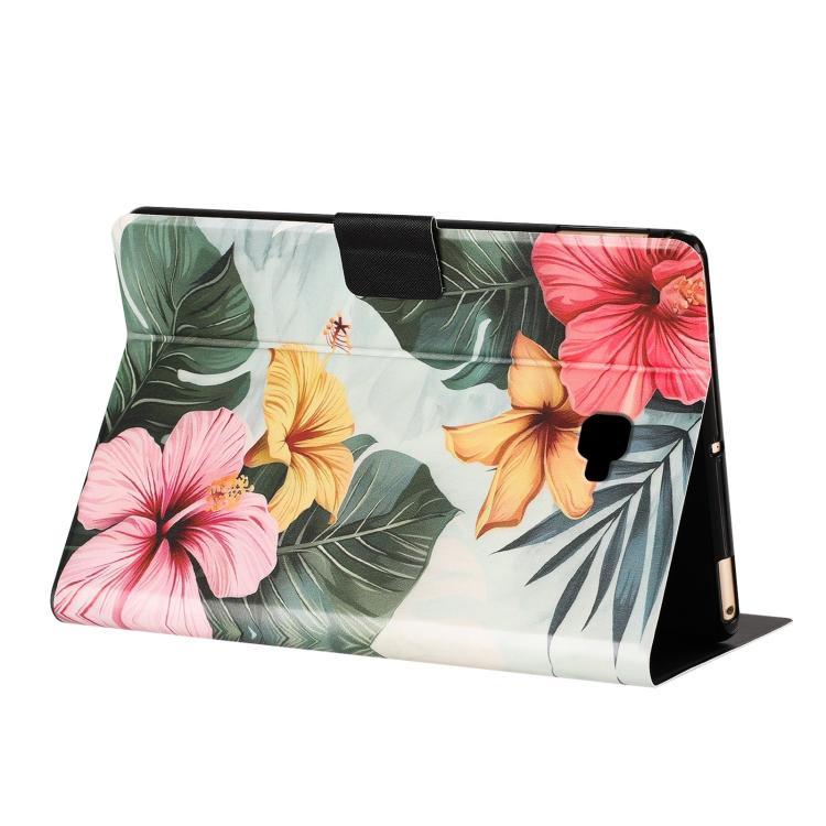 For Samsung Galaxy Tab A 10.1 2016 / T580 Litchi Texture Voltage Painted Vegan Leather Smart Tablet Case