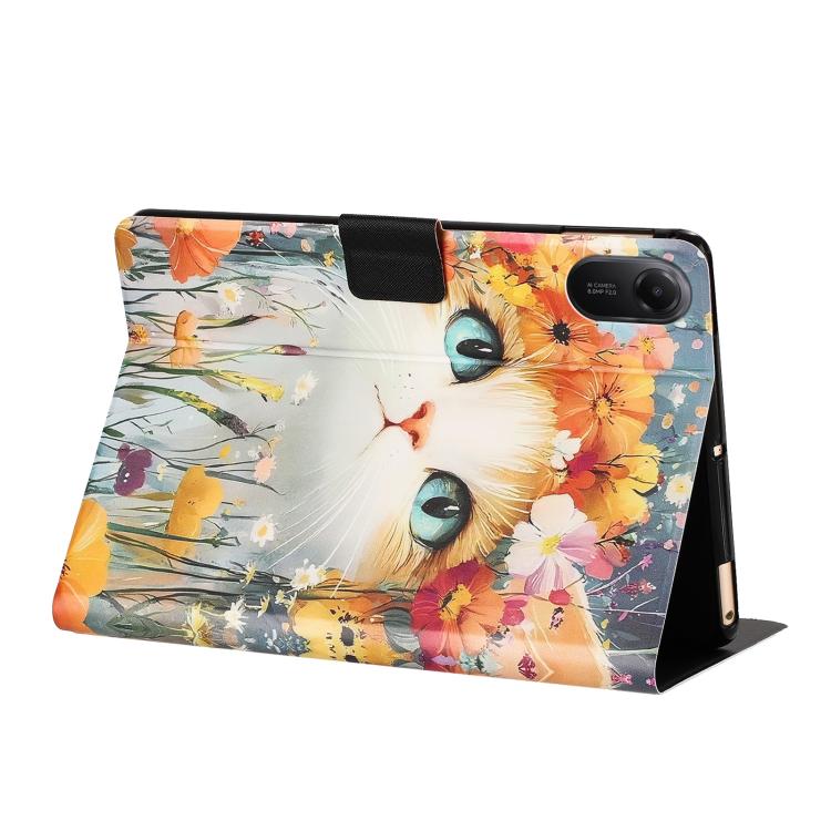 For Xiaomi Redmi Pad 2 Litchi Texture Voltage Painted Vegan Leather Smart Tablet Case