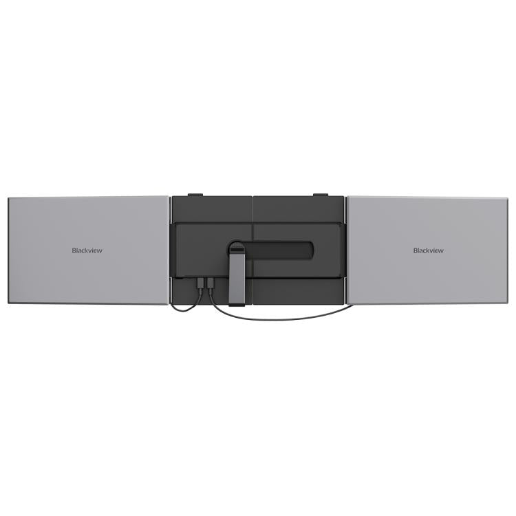 [HK Warehouse] Blackview DCM6 14 inch Dual Screen Portable Laptop Extension Monitor with Stand - Grey
