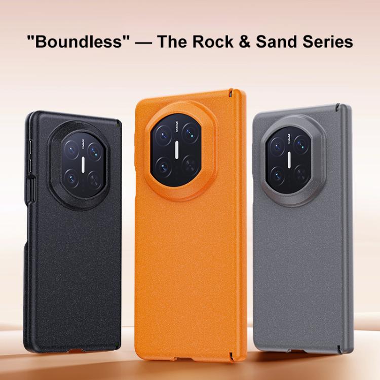 For Huawei Mate X7 Boundless Series Rock Sand Dual Center Magnetic Phone Case