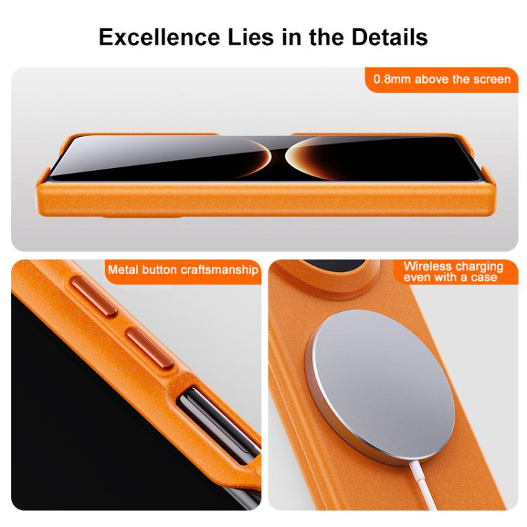 For Huawei Mate X7 Boundless Series Rock Sand Dual Center Magnetic Phone Case