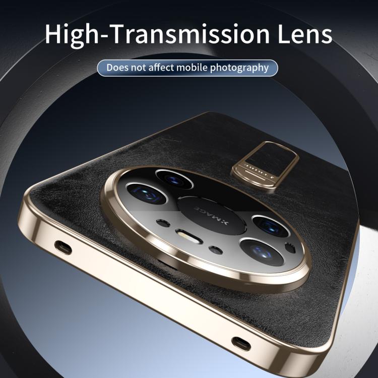 For Huawei Mate 80 Pro Max J TRIBE Holder Oil Wax Texture Vegan Leather Phone Case