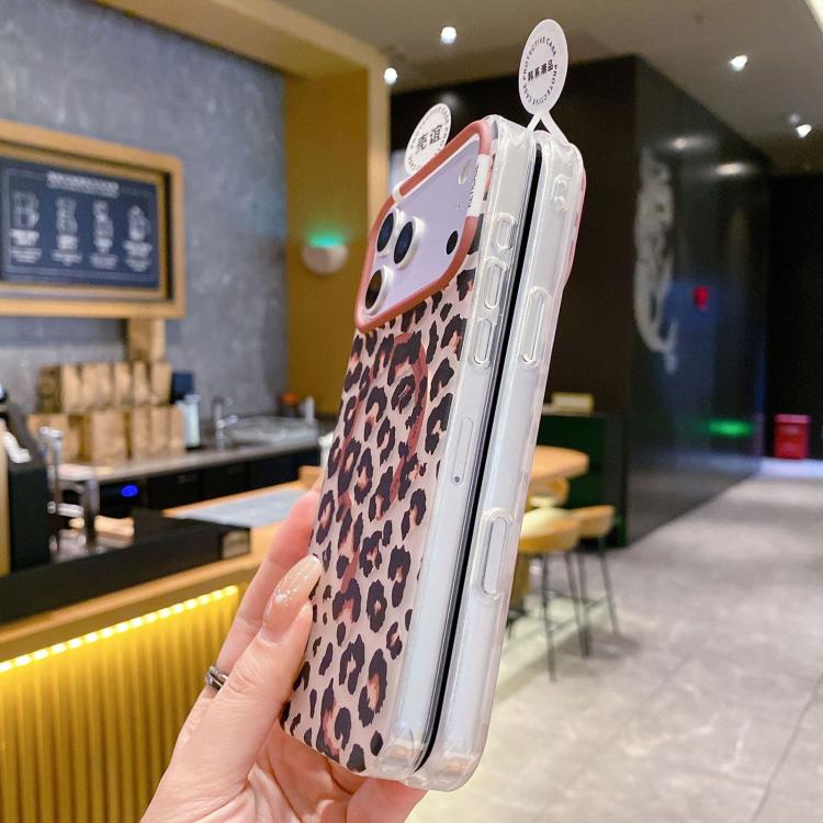 For iPhone 17 Leopard Print Design PC + TPU Magnetic Phone Case