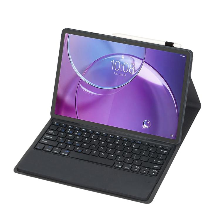 For Lenovo Xiaoxin Pad Pro GT13 AM35 TPU Ultra-thin Detachable Bluetooth Keyboard Leather Case - Black